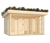 Karibu Gartenhaus mit Dachbegrünungspaket »Hanami«, 38 mm