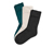 3 Paar Socken, schwarz, smaragd, beige - 1x schwarz, 1x beige, 1x smaragdgrün