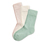 3 Paar Socken, salbei, beige, weiß - 1x salbeigrün, 1x offwhite, 1x beige