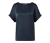 Blusenshirt im Materialmix, navy