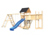 Karibu Kinderspielturm-Mega-Set »Lotti« mit Doppelschaukel, Rutsche, Anbauplattform und Klettergerüst