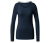 Langarmshirt im Modal-Seide-Mix, blau
