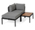 Modulare Lounge mit Textilgeflecht