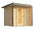 Weka Design-Gerätehaus »Pure Garden«, 19 mm Wandstärke