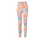Orange-blauer Batik-Print