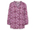 Bedruckte Tunika-Bluse, berry - Weiß mit berryfarbenem Alloverprint