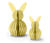 2 Papier-Osterhasen