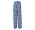 Bedruckte Palazzohose, blau - Weiß mit blauem Alloverprint