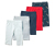 5 Kinder-3/4-Leggings, maritim - Maritim