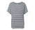 Überschnittenes Blusenshirt, Streifen