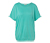 Überschnittenes Blusenshirt, aqua