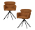 Woood Stühle »Fenne«, 2er-Set, ginger