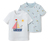 2 Kinder-T-Shirts mit Applikation, maritim