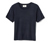 NAH/STUDIO Kurzarmpullover | recycelte Wolle/ Cashmere - Navy Blue