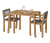 Balkon-Set mit Textilgeflecht