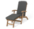 Deckchair mit ausziehbarer Fußlehne