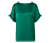 Blusenshirt im Materialmix, aqua