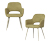 Woood Stühle »Jenny«, 2er-Set, sage