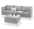 Lounge-Sofa mit Sunbrella®-Stoff, hellgrau