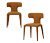 BePureHome Stühle »Permit«, 2er-Set, cinnamon
