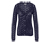 Strickjacke mit Ajour-Muster, dunkelblau - Dunkelblau