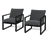 2 Relax-Sessel mit Creacryl®-Allwetterstoff