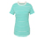 Basic T-Shirt, aqua-weiß gestreift - Aqua-weiß gestreift