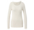 Langarmshirt im Modal-Seide-Mix, creme