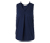 Ärmellose Leinenbluse, navy - Navy