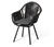 Drehbarer Dining-Sessel mit Textilgeflecht