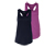 Violett und blau