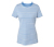 Basic T-Shirt, hellblau-weiß gestreift - Hellblau-weiß gestreift