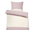 1 Seite roséfarben meliert mit beigefarbenem Streifen<br>1 Seite roséfarben meliert
