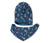 Blau mit Flugzeugprint und gestreift