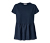 Shirt im Materialmix mit Stickerei, dunkelblau - Dunkelblau
