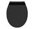 Duroplast WC-Sitz, Slim Black - Slim Black