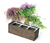 Herbst-Set 3, inkl. Holzblumenkasten und Pflanzen