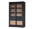 Woood Vitrine »James« aus Kiefernholz, schwarz