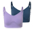 2 Seamless-Sport-BHs, blau/flieder