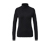 Gerippter Rollkragenpullover, schwarz