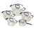 ZWILLING PURE Edelstahl-Kochgeschirr-Set, 5-teilig, elfenbeinfarben