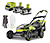 RYOBI 18 V One+ Akku-Rasenmäher-Set »RY18LMX40A-240«, 40 cm (inkl. 2 4,0-Ah-Akkus und Ladegerät)