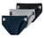 3 SCHIESSER Slips, grau meliert