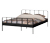 Woood Bett »Meees« Metall, schwarz 160 x 200 cm