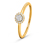 375 Gold Ring mit Diamanten