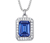 925 Silber Kette Royal Blue