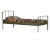 Woood Bett »Meees« Metall, army 90 x 200 cm