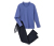 Pyjama, blau-dunkelblau - blau-dunkelblau