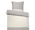 1 Seite grau meliert mit beigefarbenem Streifen<br>1 Seite grau meliert