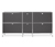 Sideboard Metall »CN3« groß mit 6 Klappenfächern, grau
